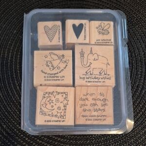 STAMPIN' UP! Retired ASSORTED Stamp Set, Set of 7 Stamps